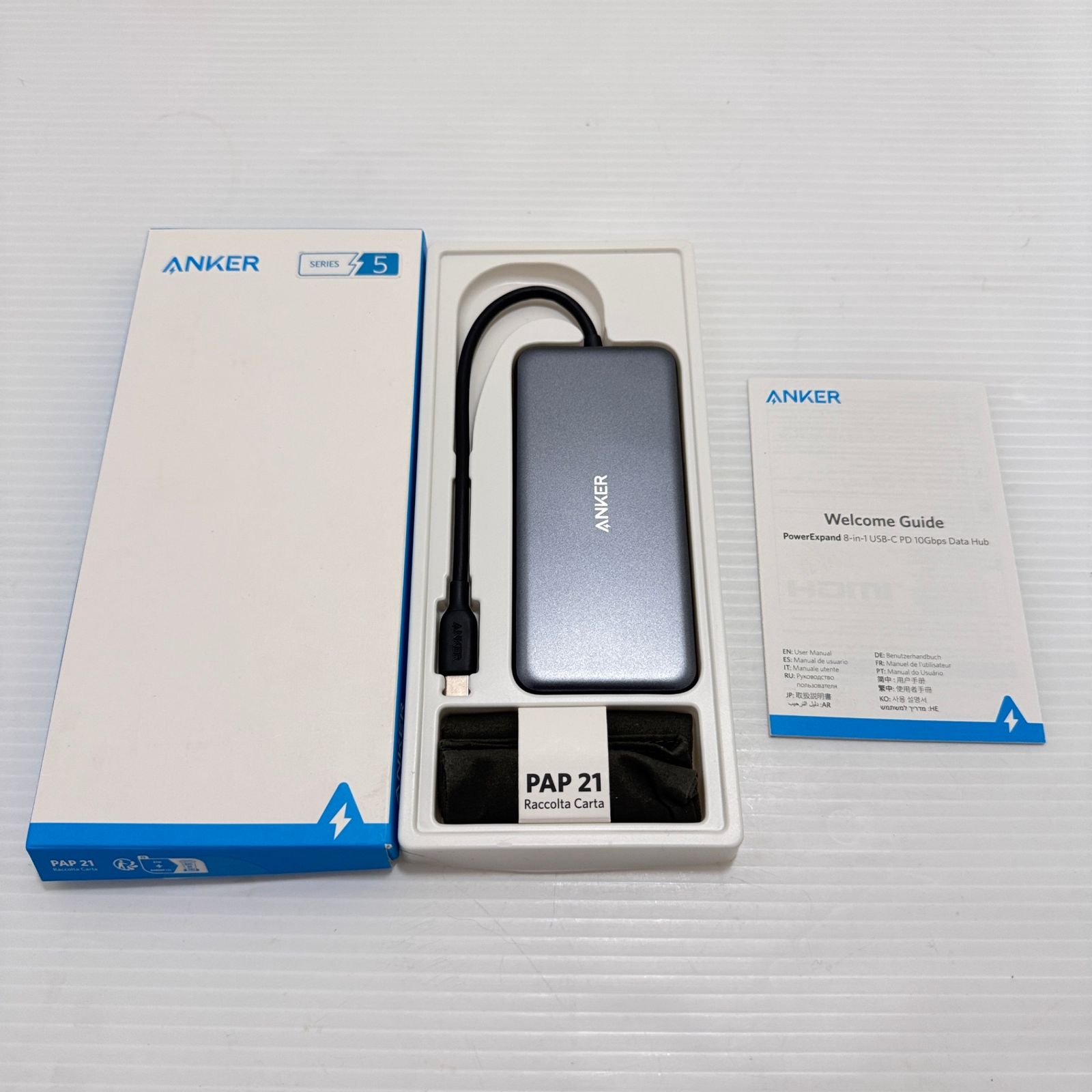 動作確認済み　美品　ANKER アンカー　PowerExpand 8-in-1 USB-C PD 10Gbps Data Hub　拡張ハブ