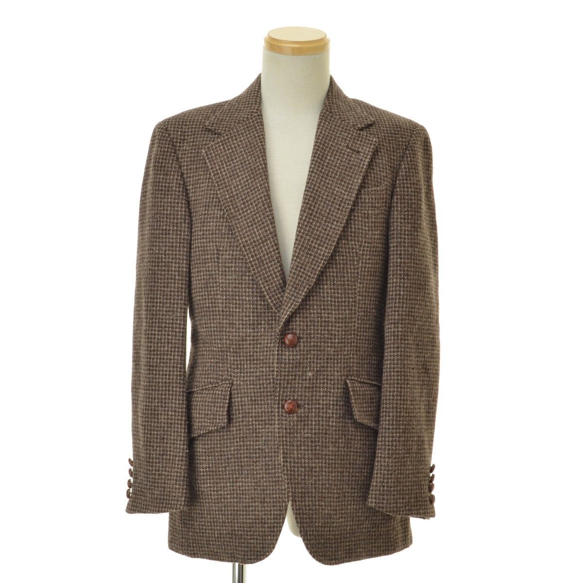 PIERRE BALMAIN チェック柄 テーラードジャケット 古着 PIERRE BALMAIN チェック柄 テーラードジャケット メンズL