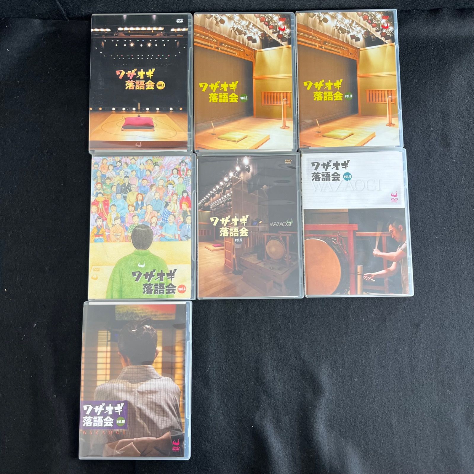 F298 ワザオギ落語会 Vo.1.3.4.5.9.10 7枚まとめ 落語DVD セル版 市販品 F25091016