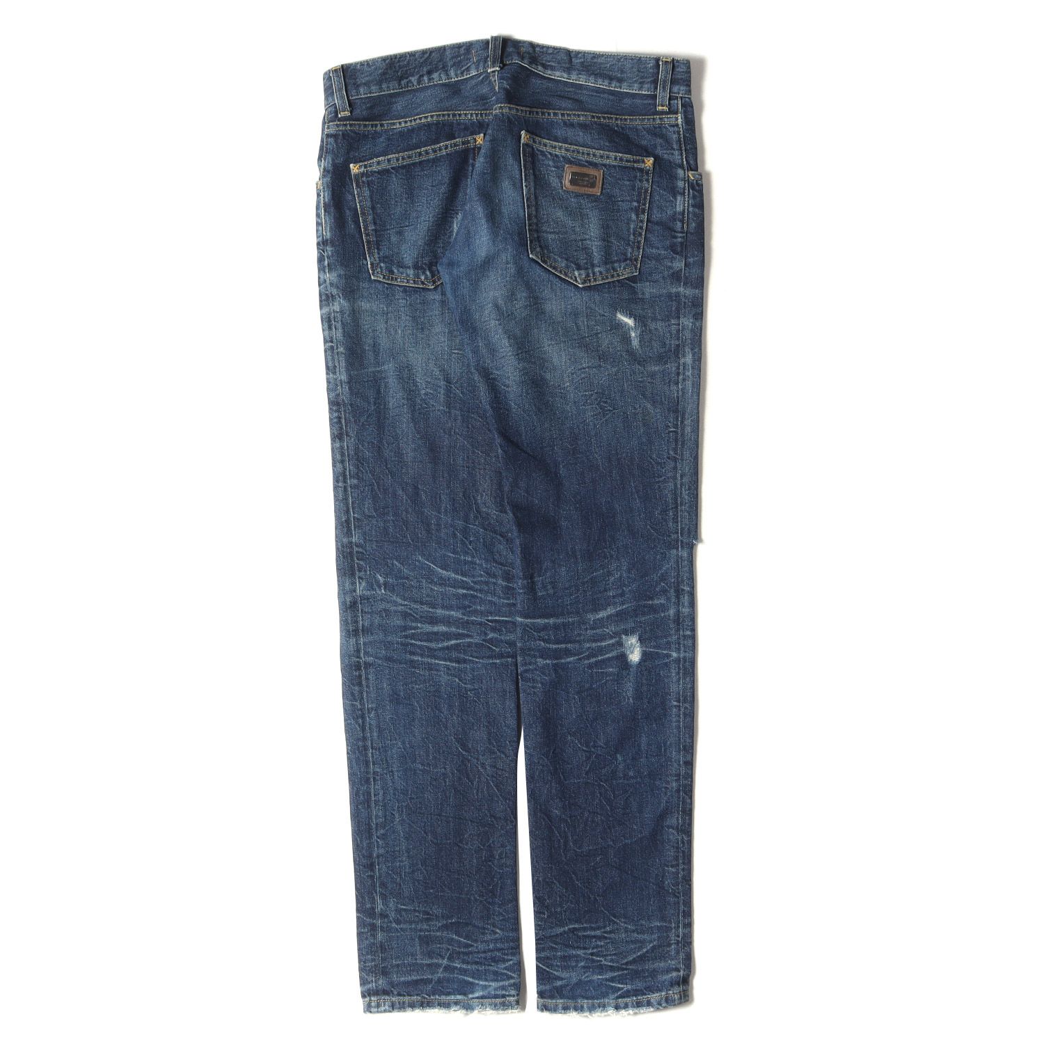 ドルチェ＆ガッバーナ メンズ 14 Gold リペア クラッシュ デニム 