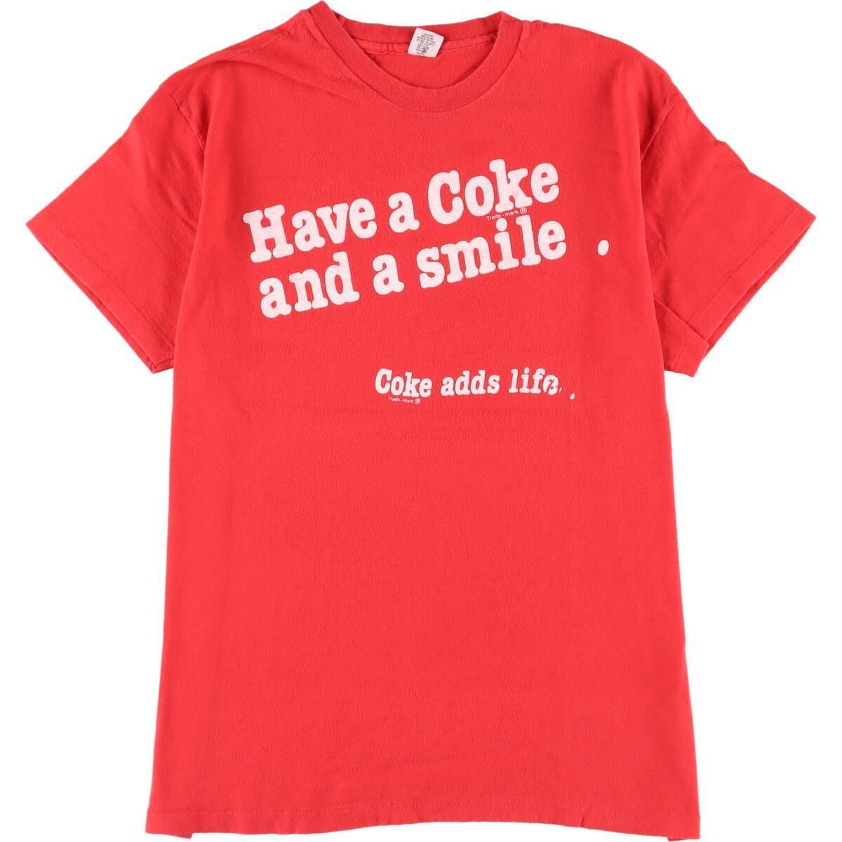 90年代 COKE COCA-COLA コカコーラ ポーラテック アドバタイジングTシャツ USA製 メンズM ヴィンテージ /eaa359804USA製年代