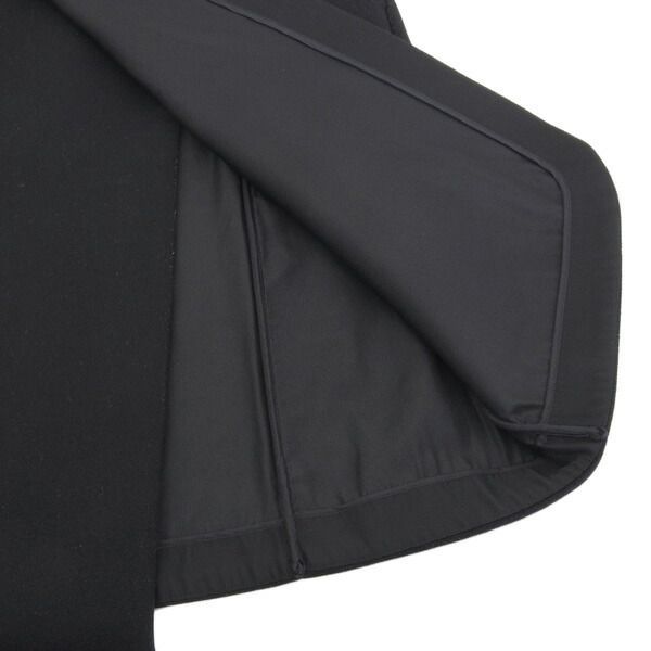セリーヌ CELINE カシミア混 ラップスカート レディース 黒 ブラック size40 Y01126