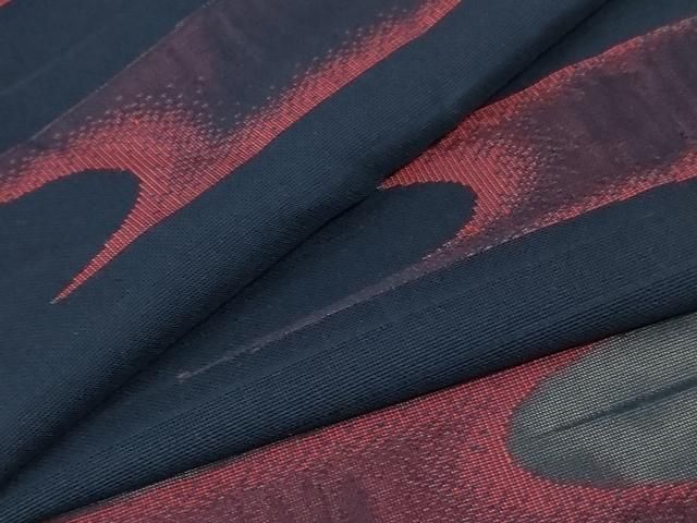 平和屋着物＊夏物 小紋 紗 霞文 正絹 逸品 未使用 AABA6577jd