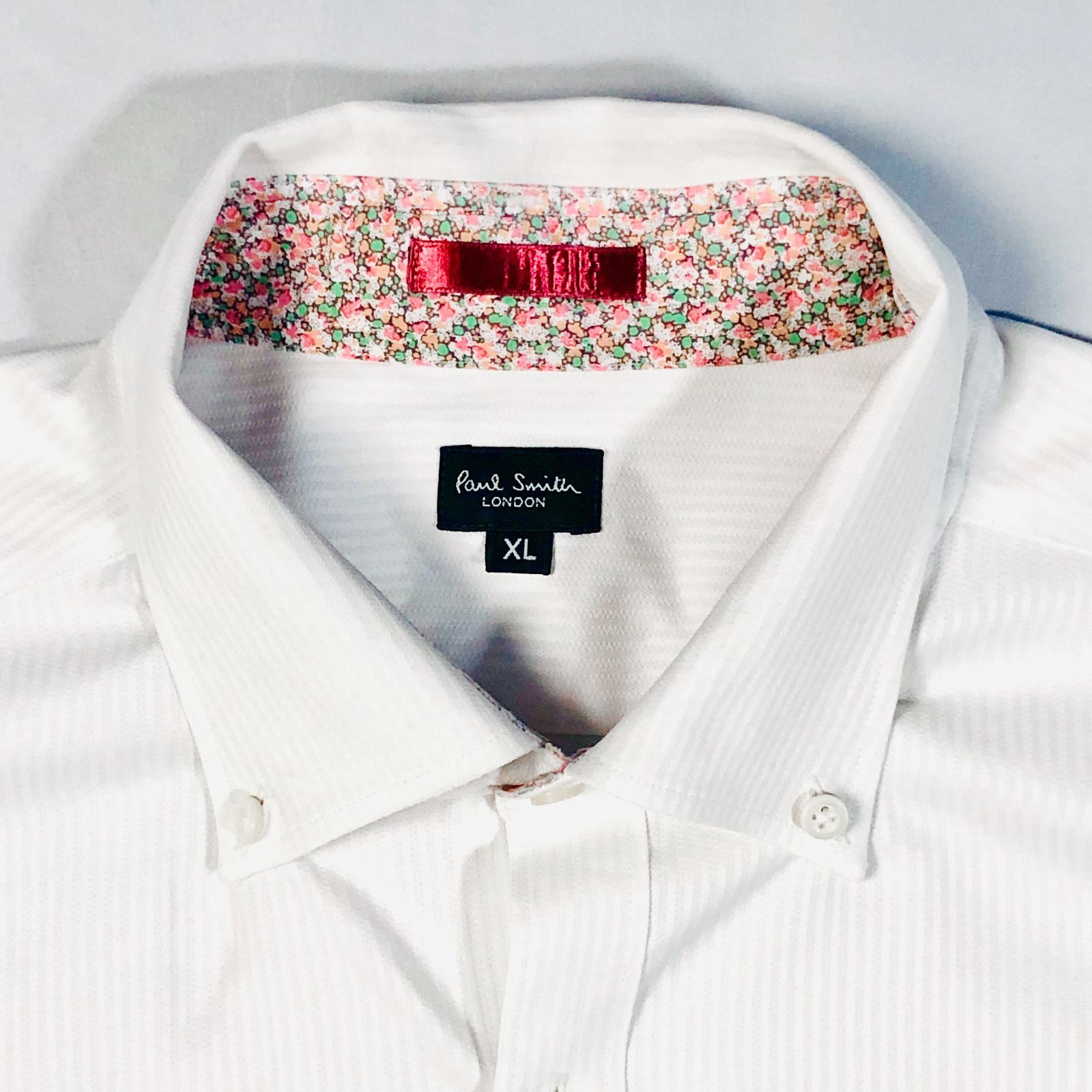 ポールスミス Paul Smith ワイシャツ 長袖シャツ 白 ストライプ