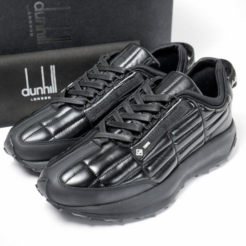 □未使用品□2021AW Dunhill ダンヒル《AERIAL GT RUNNER》 エアリアルランナー スニーカー 靴 メンズ  サイズ40（25cm相当）レザー ブラック イタリア製 20240423/GP7096 - メルカリ