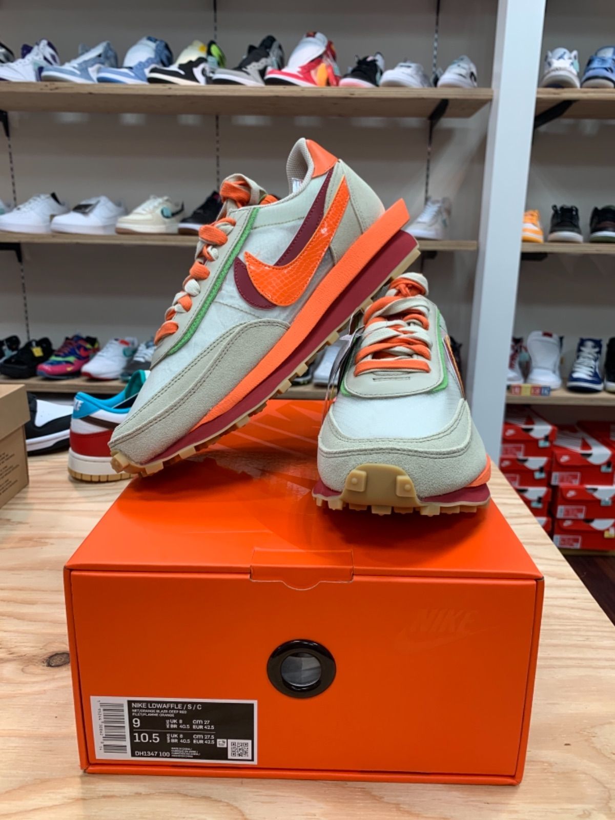 CLOT✖️SACAI✖️NIKE LD WAFFLE ORANGE BLAZE - メルカリ