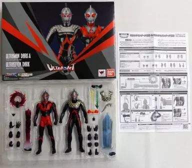 BANDAI - 魂ウェブ商店限定 ULTRA-ACT(ウルトラアクト) ウルトラマンダーク(SD)&ウルトラセブンダーク(SD) ウルトラマンギンガ 完成品 可動フィギュア バンダイ 中古】フィギュア ULTRA-ACT ウルトラマンダーク(SD