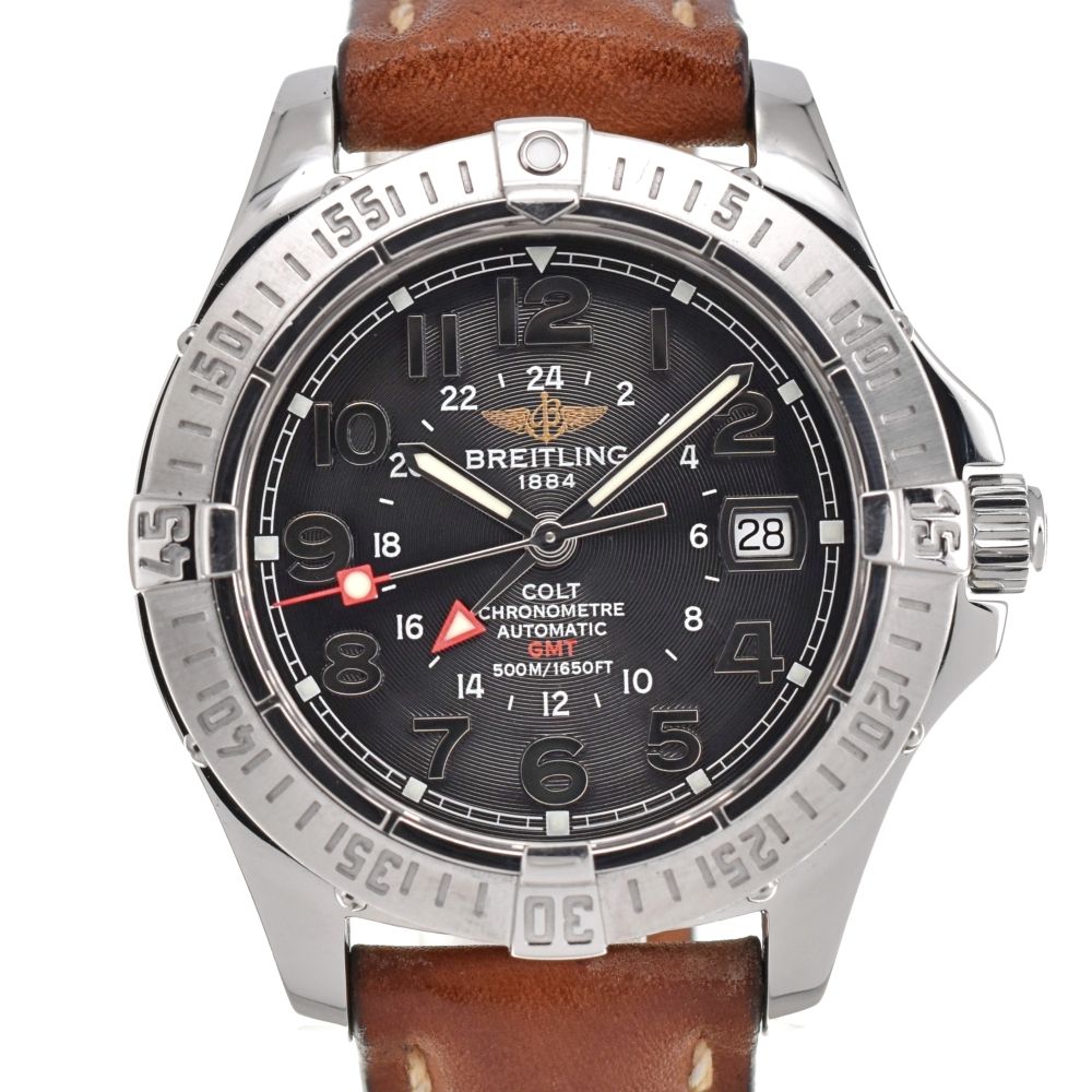 ブライトリング BREITLING A32350 コルト GMT デイト 自動巻き メンズ G 139566