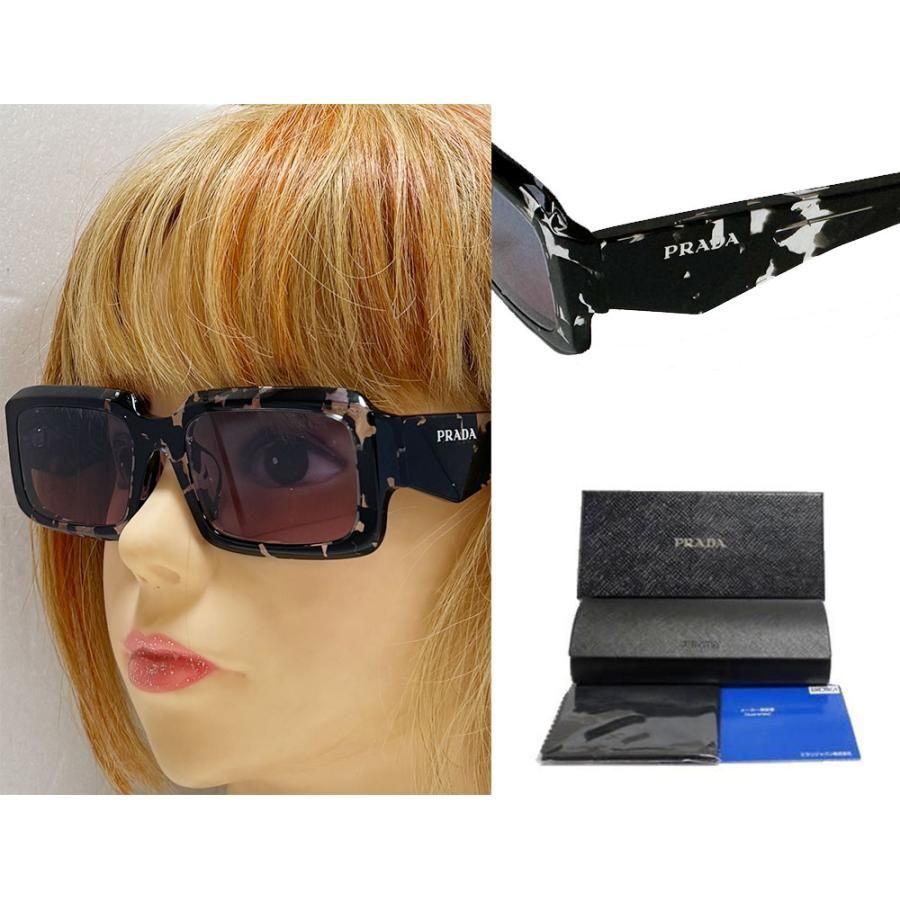 PRADA プラダ サングラス PR 27ZSF 15O-60E ブラック Prada PR 27ZS Sunglasses | LensCrafters