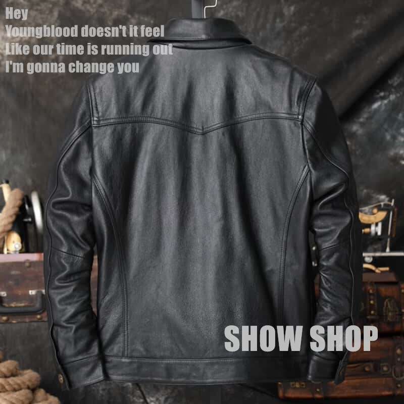 美品 メンズファッション 上質牛革 アメカジ バイクレザーお洒落 