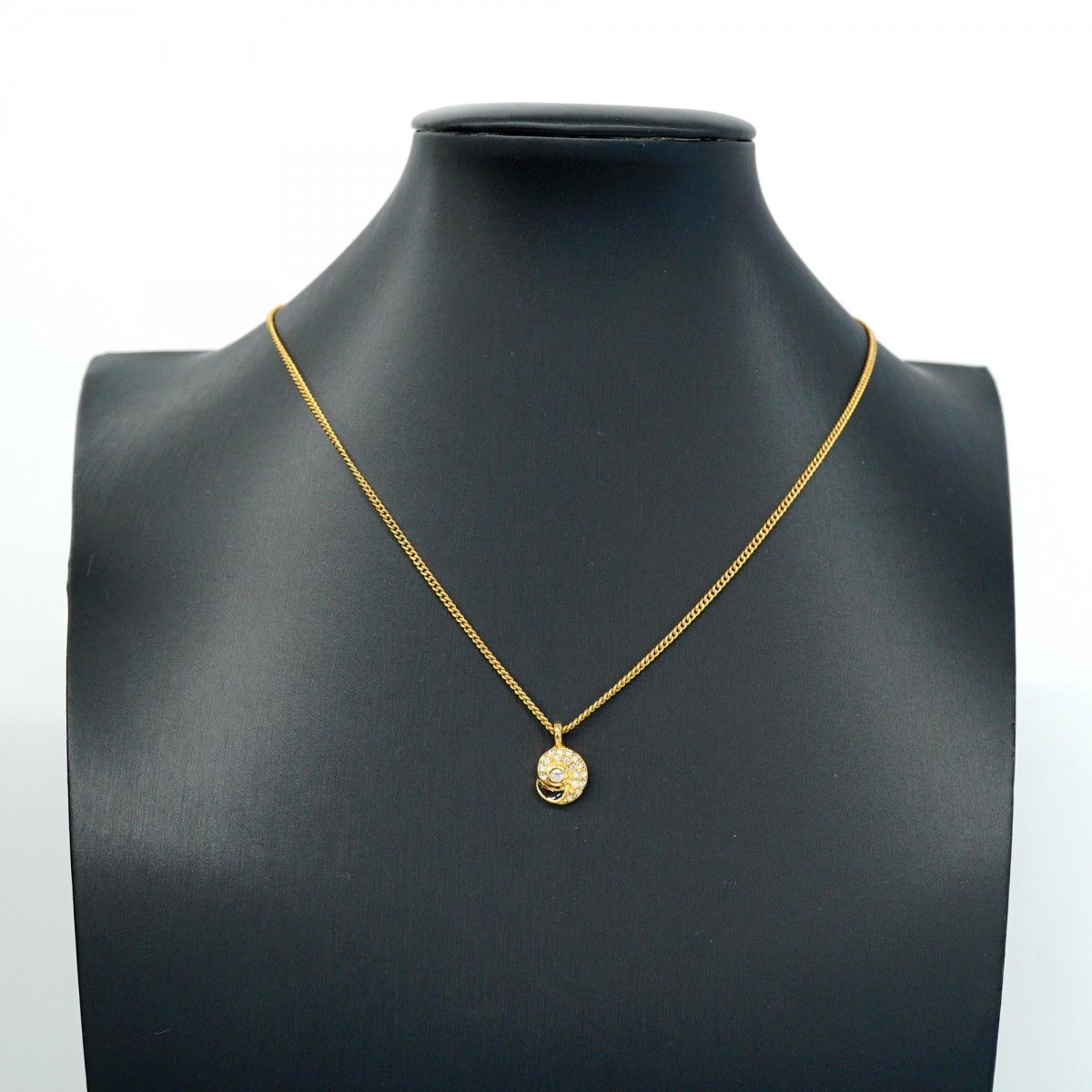 ☆SALE【5jfb0032】クリスチャンディオール ネックレス 丸型