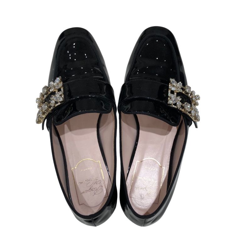 VIVIER ストラスバックルパテンドパンプス