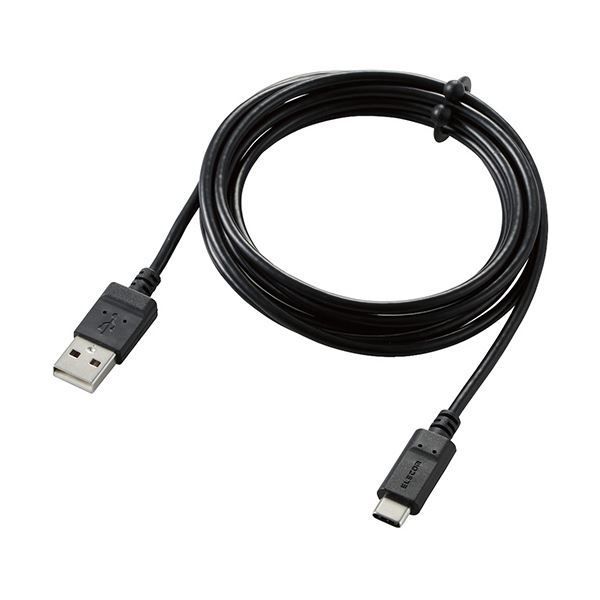まとめ エレコムまとまるUSB Type-C USB-C ケーブル A-C PD非対応 ブラック 2.0m RoHS指令準拠 10物質 MPA-MAC20NBK 1本 ×3セット