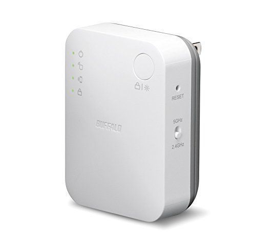 BUFFALO WiFi 無線LAN 中継機 WEX-733DHP 11ac 433+300Mbps コンセント直挿しモデル 【iPhoneX/iPhoneXSシリーズ メーカー動作確認済み】