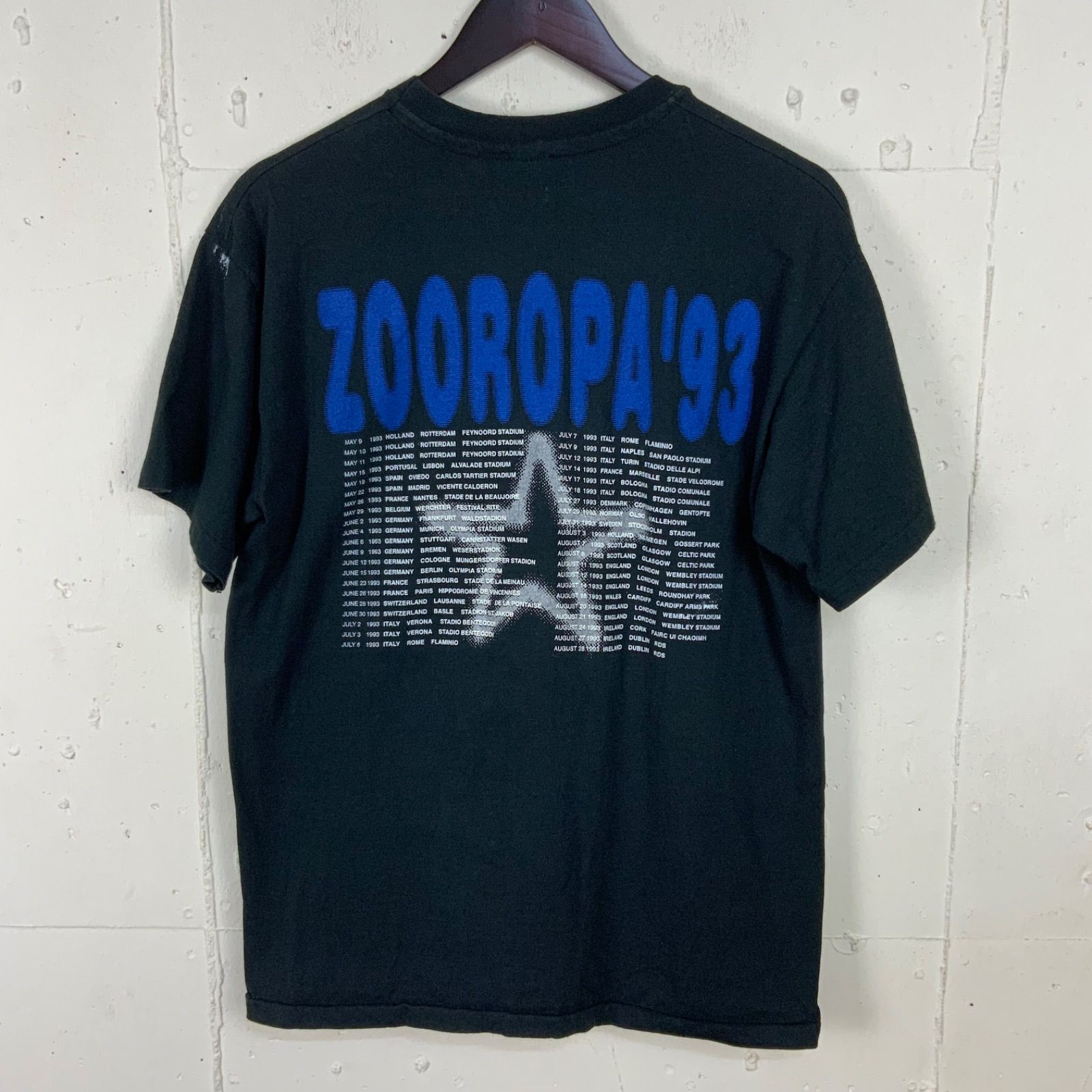 90s90年代U2バンドTシャツUSA製アメリカ製ビンテージツアーTシャツ