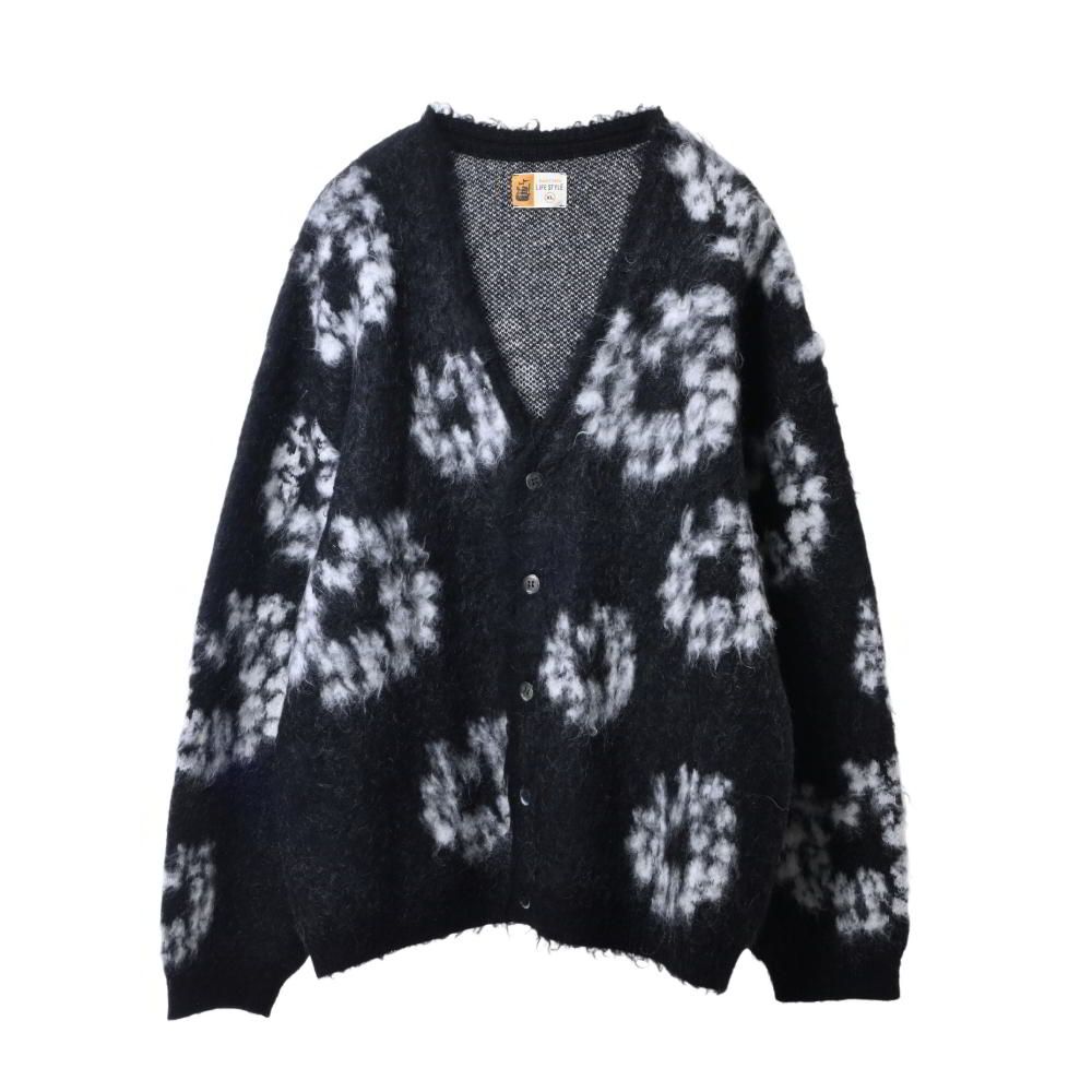 【極美品】 SAINT MICHAEL × DENIM TEARS カーディガン SAINT MICHAEL × Denim Tears フローラル モヘア混 カーディガン