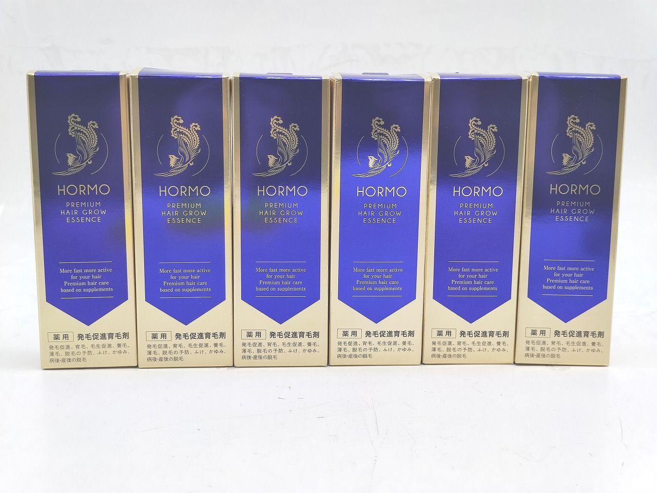 インボイス対応 6本セット HORMO ホルモ プレミアムヘアグロウエッセンス 80ml