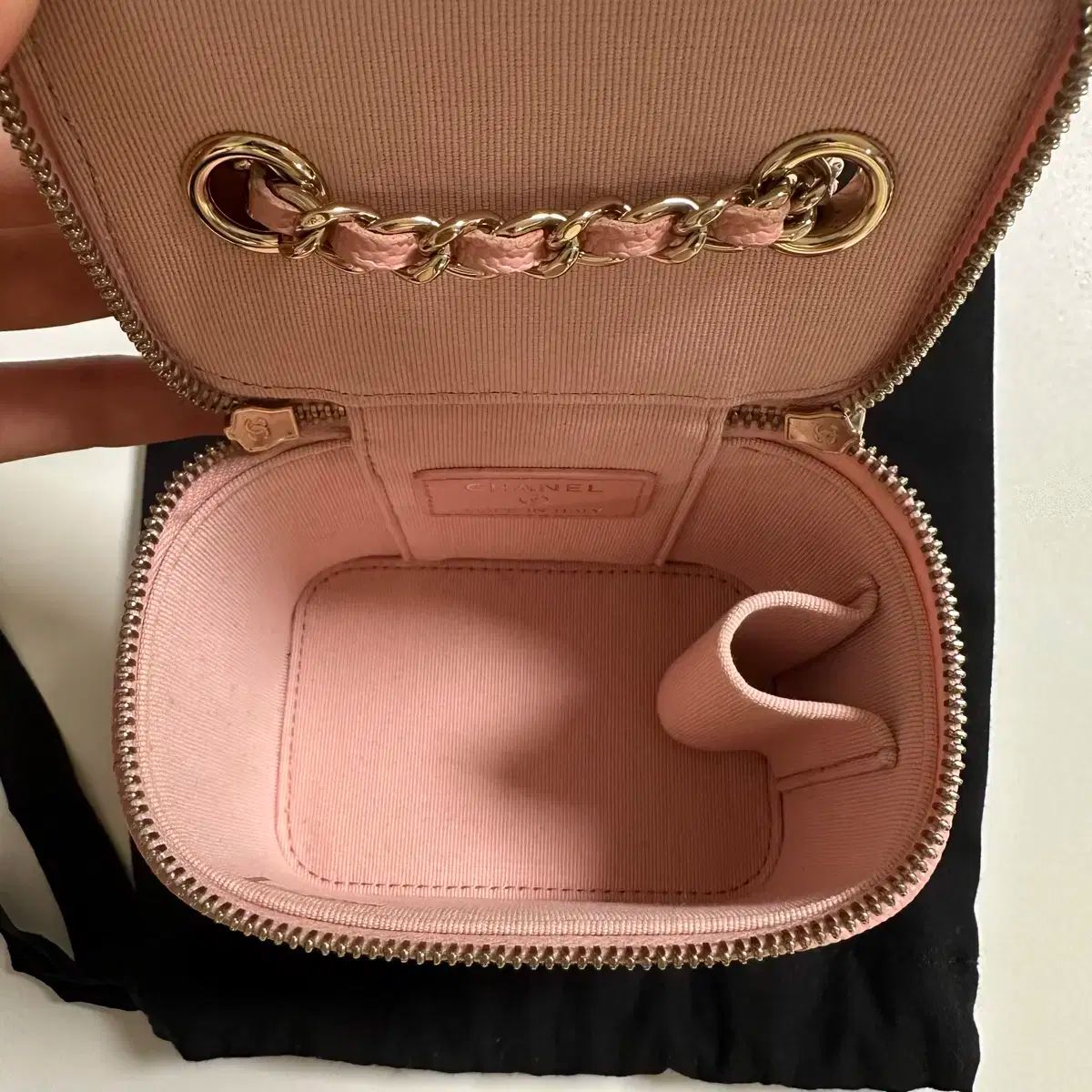 Chanel シャネル バニティ 平方 キャビア ピンク DECORATOM_COM_BR