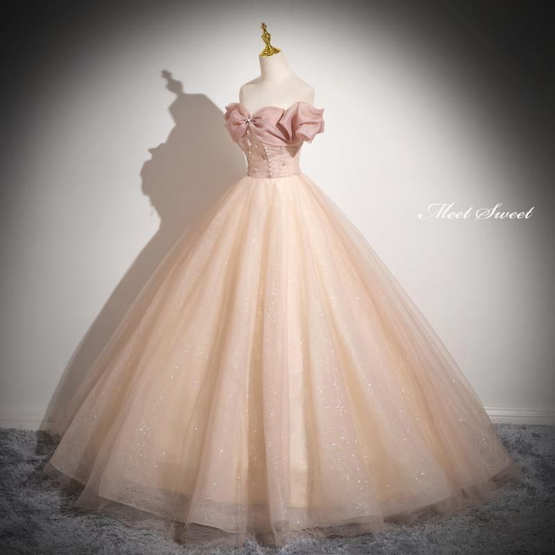 ピンクオフショルカラードレス♡前撮り＆二次会に最適！結婚式に華やかに♪ 楽天市場】【送料無料】ウェディングドレス 前撮り カラードレス