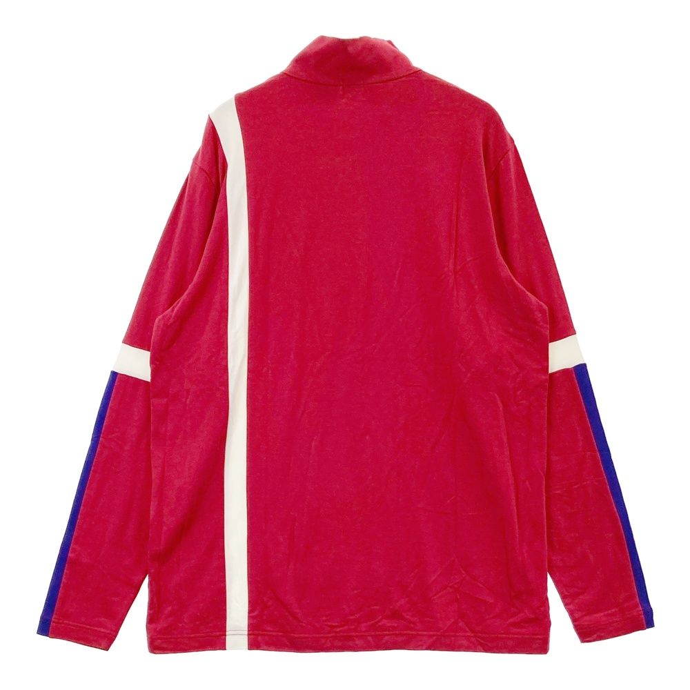 サイズ：50 ARCHIVIO アルチビオ ハーフジップ 長袖Tシャツ レッド系