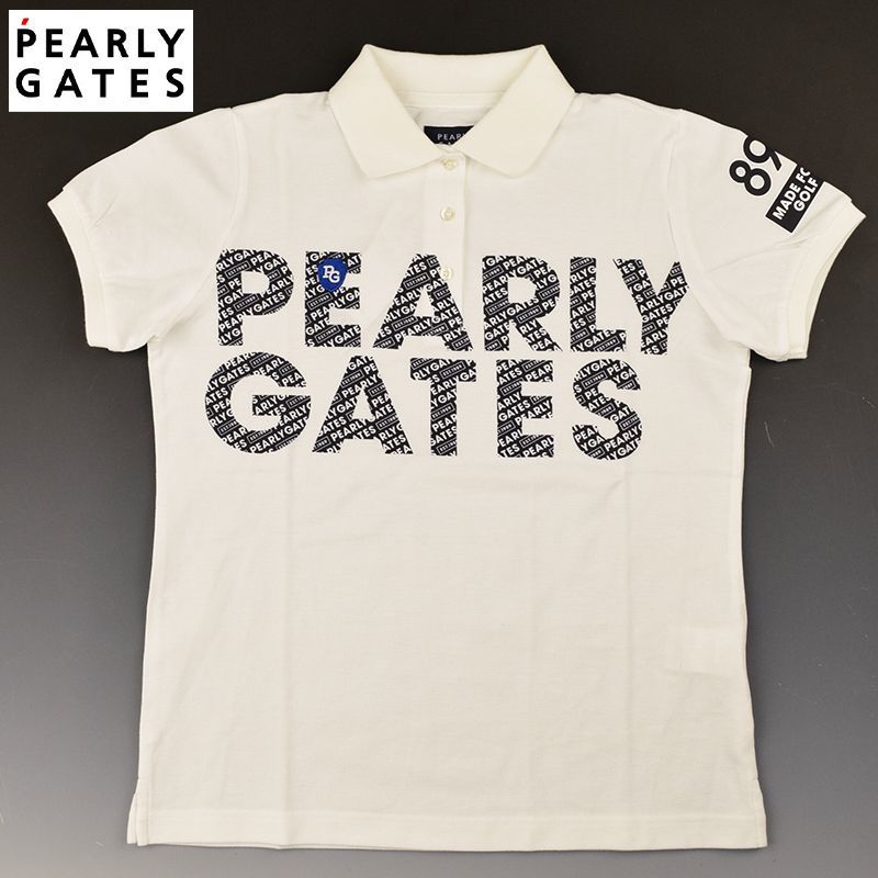 【新品未使用】PEARLY GATES 定価19,800円ホワイト ポロシャツ PEARLY GATES (パーリーゲイツ) ゴルフウェア(トップス