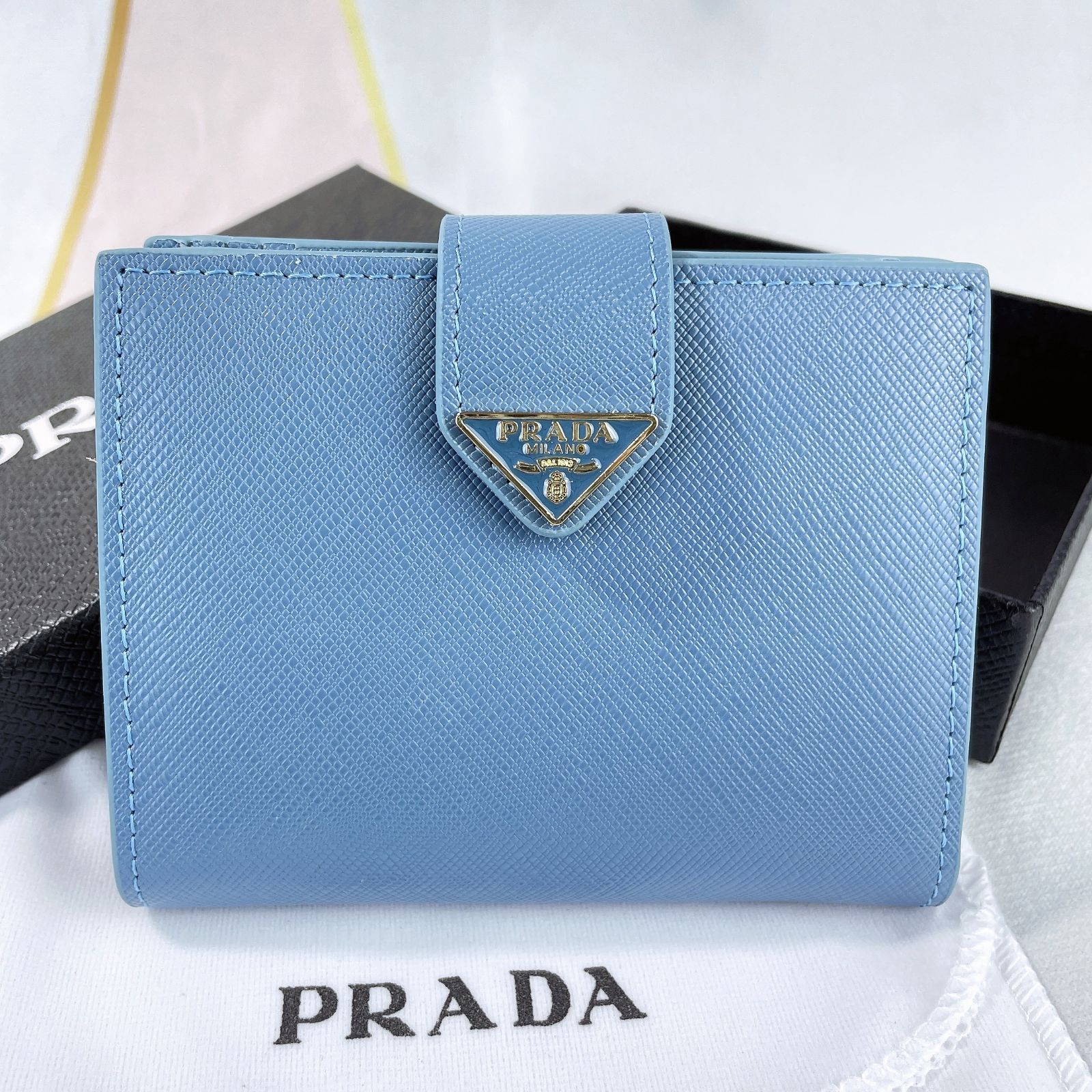 新品・未使用】PRADA プラダ 折財布 （プラダ PRADA コンパクト 