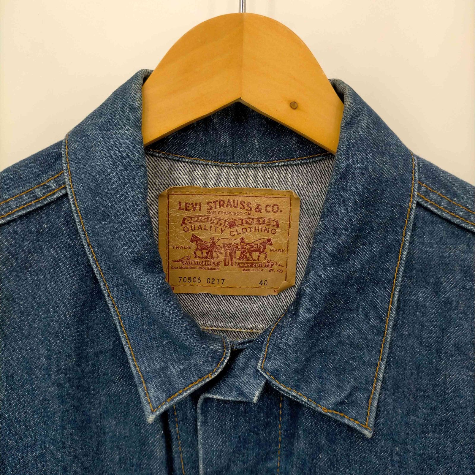 80s 90s Levis 70506-0217 デニムジャケット USA製 サービス