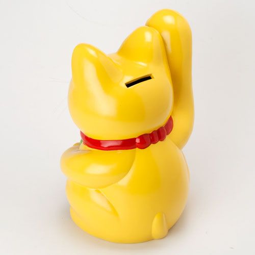 招き猫 風水手長小判猫8号