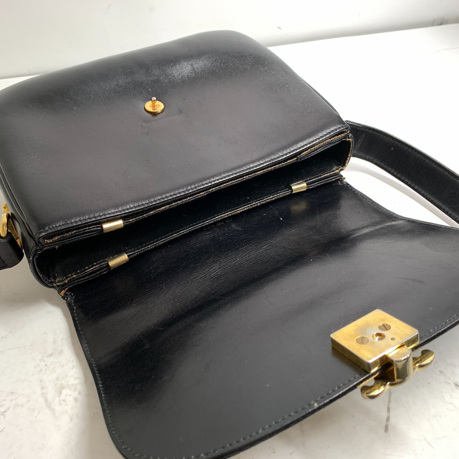 f001 C4 レア CELINE セリーヌ トリオンフ レザー ショルダー
