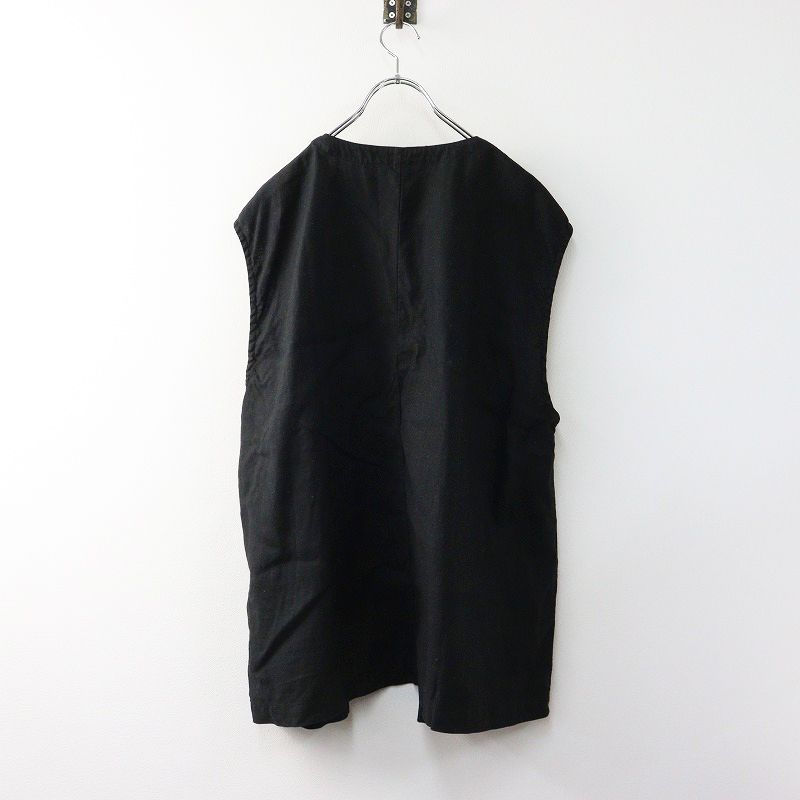 ますぽんさま専用。UpcycleLino ノーカラー ビッグシルエット ベスト ますぽんさま専用。UpcycleLino ノーカラー ビッグシルエット
