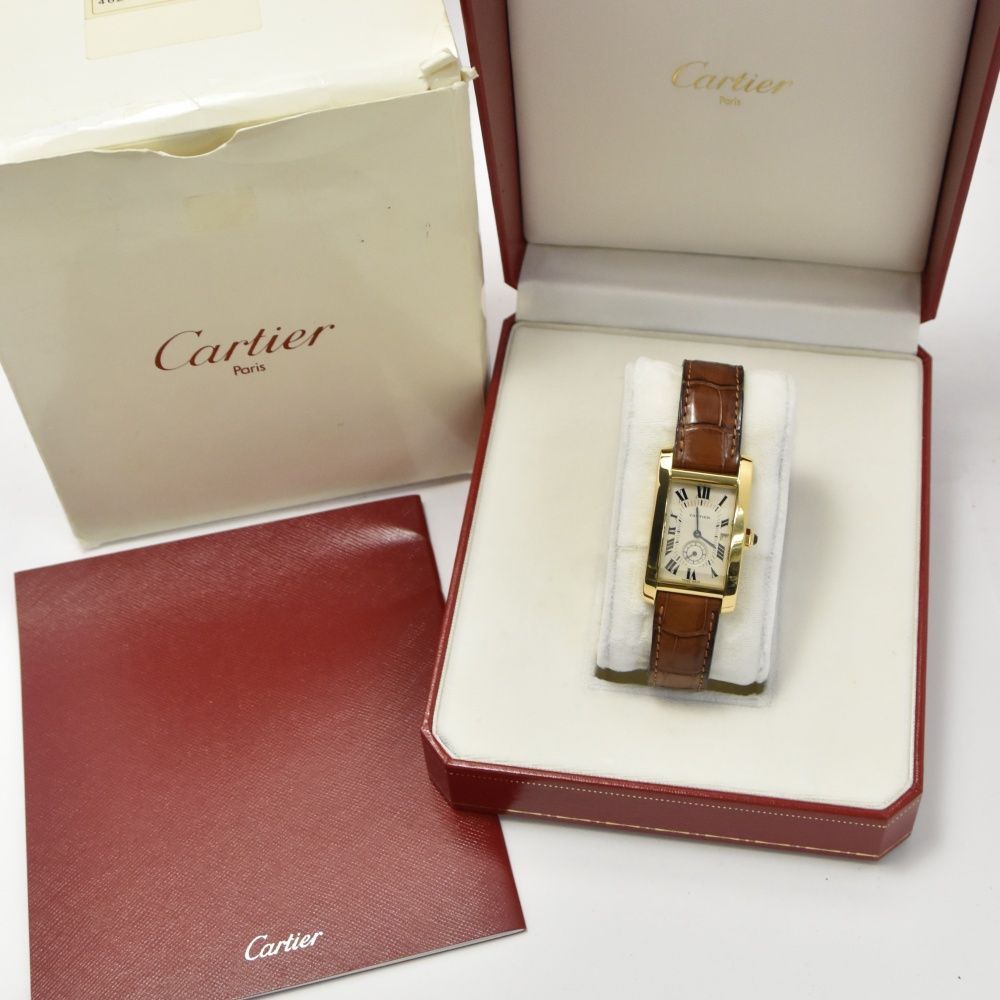 カルティエ CARTIER W2600951 タンクアメリカン MM スモールセコンド 