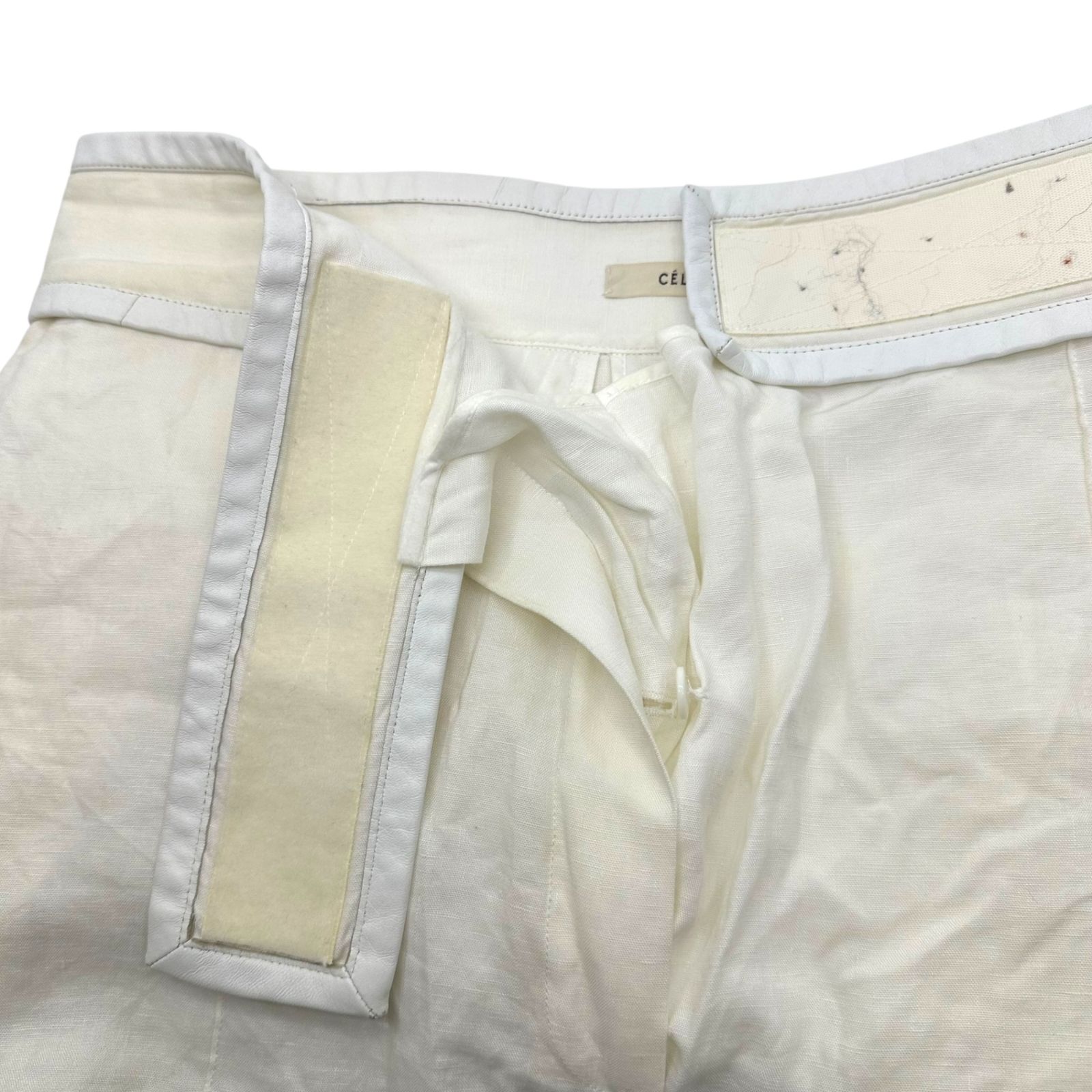 【ポムポム】CELINE セリーヌ フィービー リネン サルエルパンツ ポムポム】CELINE セリーヌ フィービー リネン サルエルパンツ