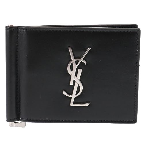 YVES SAINT LAURENT] [サンローラン] 財布 メンズ 2つ折り マネークリップ レザー 485630 0SX0E 1000 ブラック  [並行輸入品] - メルカリ