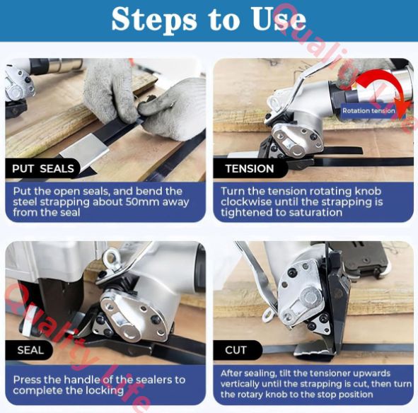 空気圧式スチールストラッピングマシン ヘビーデューティー複合スプリットバンドツール