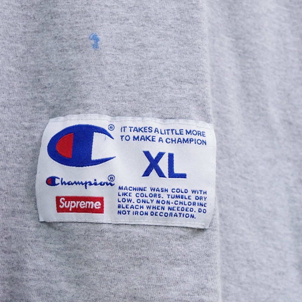 USED CHAMPION×Supreme チャンピオン シュプリーム コラボ L/S