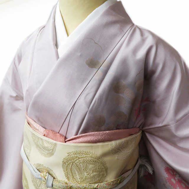 乱菊！アンティーク大島紬正絹着物 大島紬 乱菊文様 カジュアル着物 御仕立上り(3445) - きもの 一