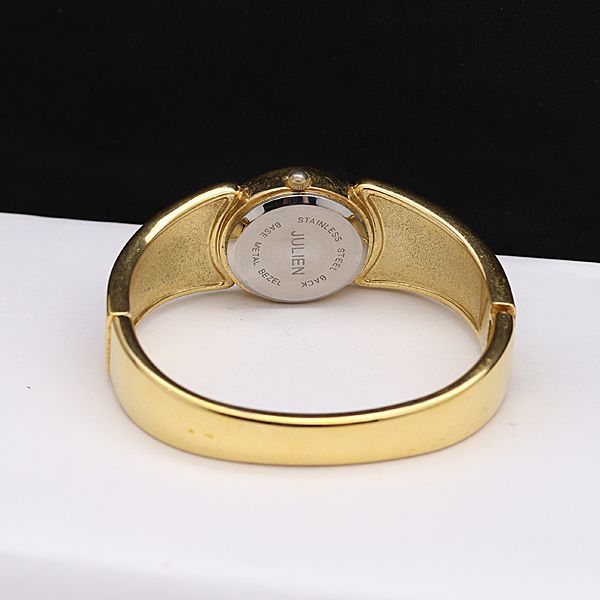 稼働 良品 ジュリアン QZ アンティーク バングルウォッチ ライン