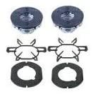 【PS016T】ノーリツ【都市ガス用】ごとく (五徳) 大2個 バーナキャップ左右 バーナーリングカバー左右セット【計6点セット】a (HG)【HM】【SET】ガスコンロ NORITZ