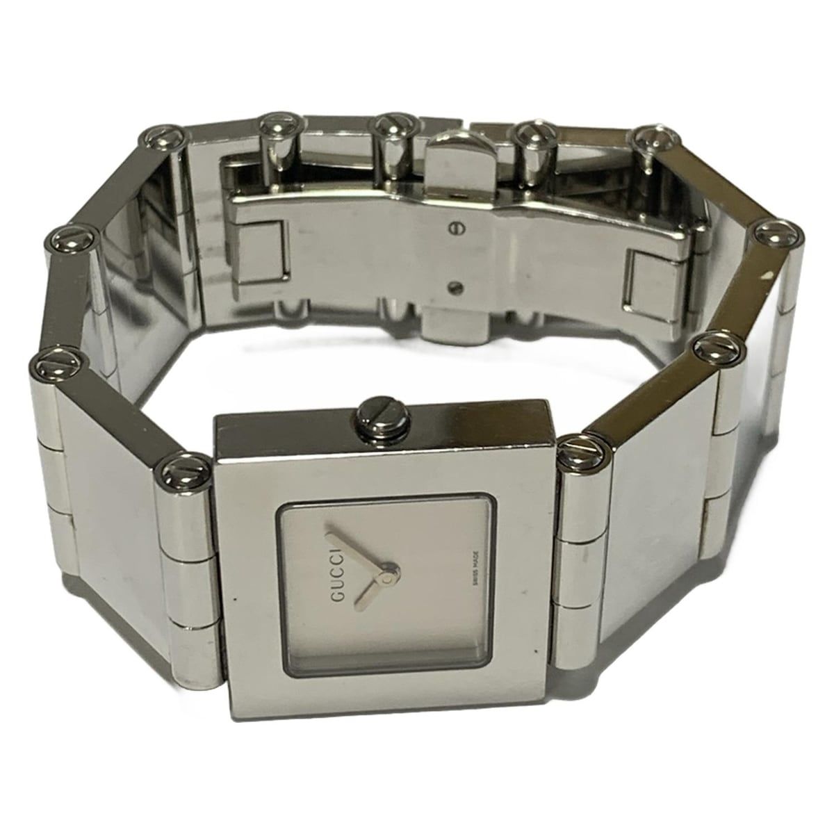 GUCCI グッチ 腕時計 - 600J レディース SS ライトグレー