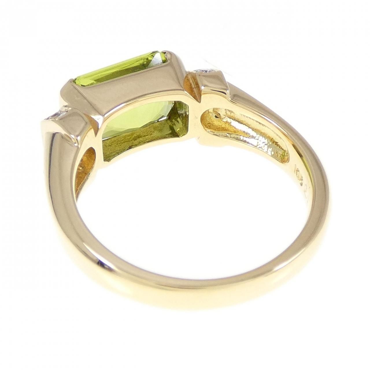 K18YG ペリドット リング 2.30CT - メルカリ 