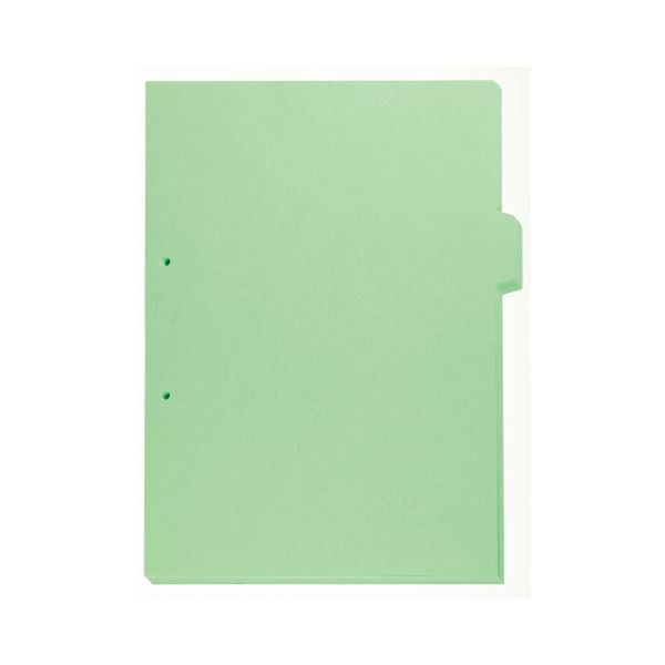 まとめ キングジム インデックス A4タテ 2穴 1色1山 緑 907T20-G 1パック 20枚 ×10セット