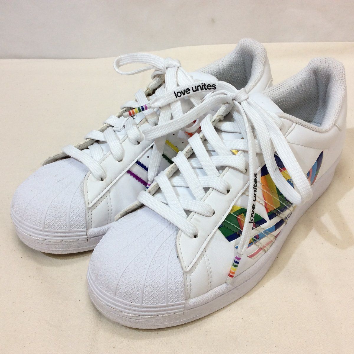 adidas アディダス Superstar Pride love unites Rainbow LGBTQ 23.0cm