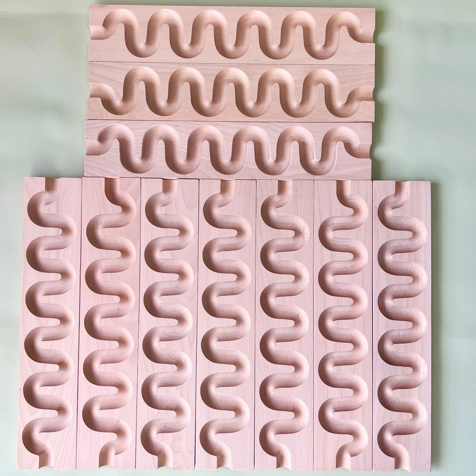 【10個セット】ビー玉転がし くねくねスロープ ピタゴラスイッチ