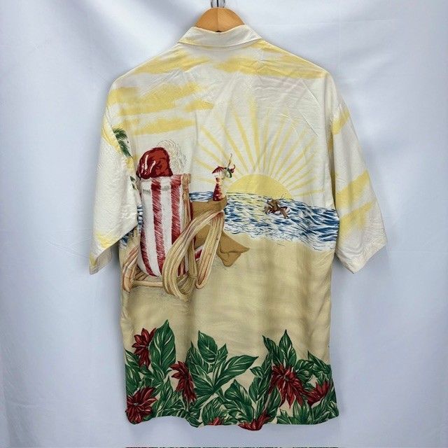 60s USA Vintage ARROW 開襟シャツ オープンカラー 緑 2025年最新