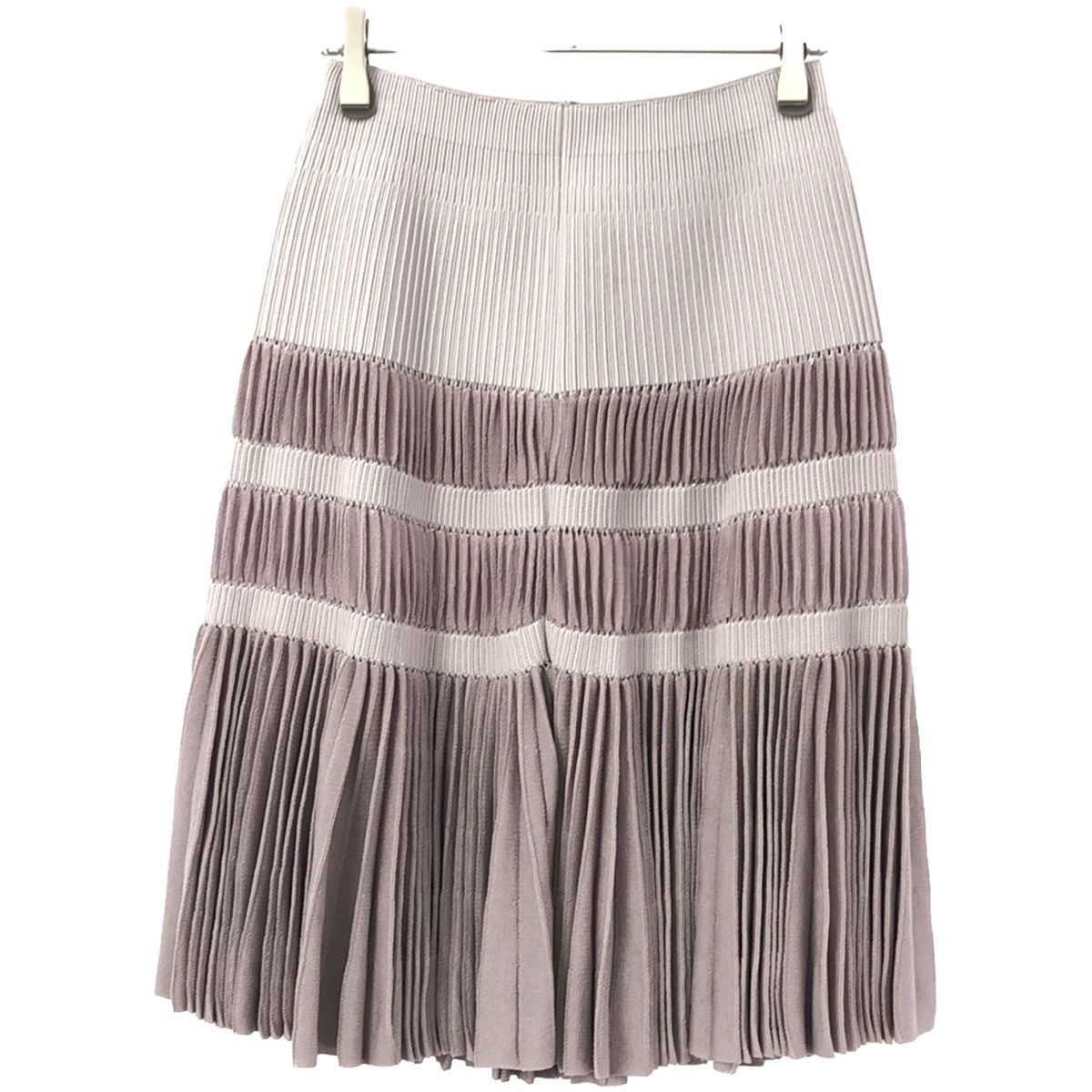 ALAIA アライア ニットプリーツスカート ピンク 38 - メルカリ 