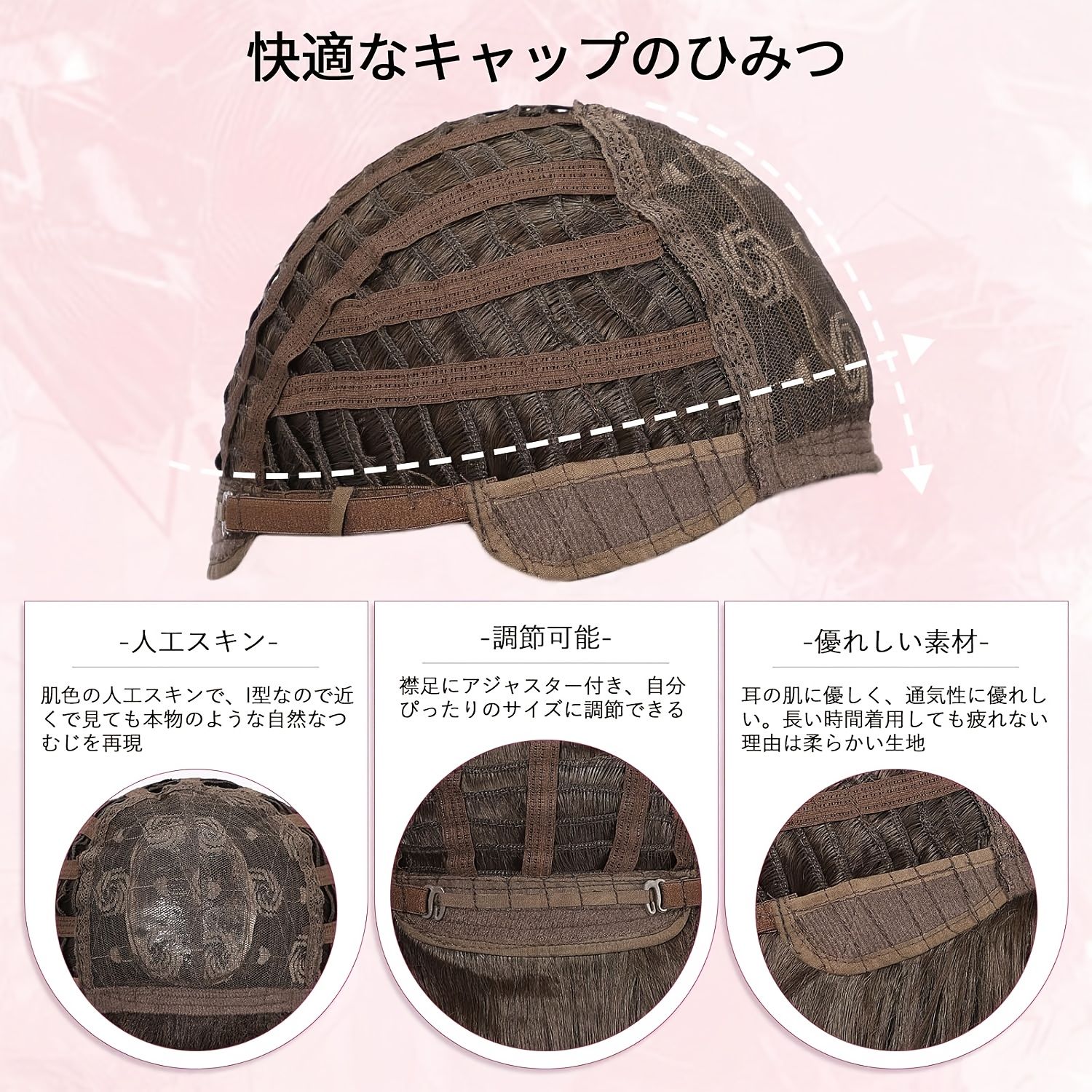 女性用ミディアムレングスストレートオレンジウィッグ - 耐熱性、メッシュレイヤー付きナチュラルルック、150%の密度、コスプレ＆日常スタイルに最適
