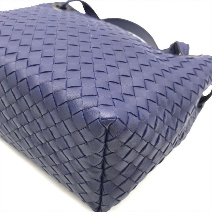 美品 BOTTEGA VENETA ボッテガ イントレチャート ガルダ レザー トート