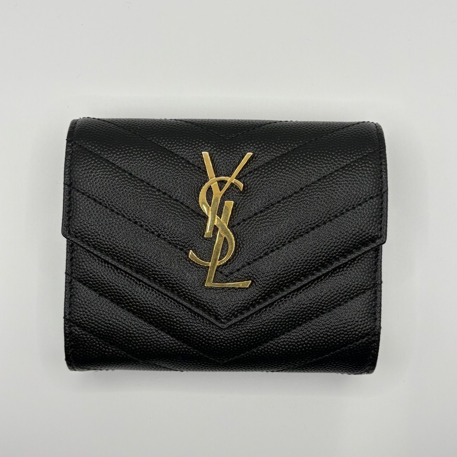 新品未使用訳アリ】SAINT LAURENTモノグラム コンパクト スリー 