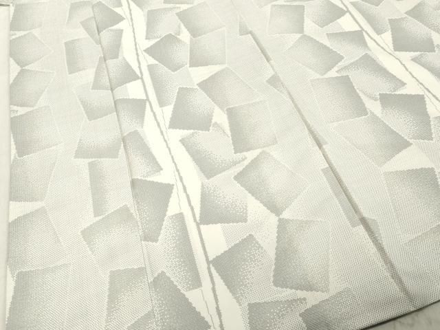 平和屋着物○本場大島紬 白大島 9マルキ 色紙重ね間道 正絹 逸品