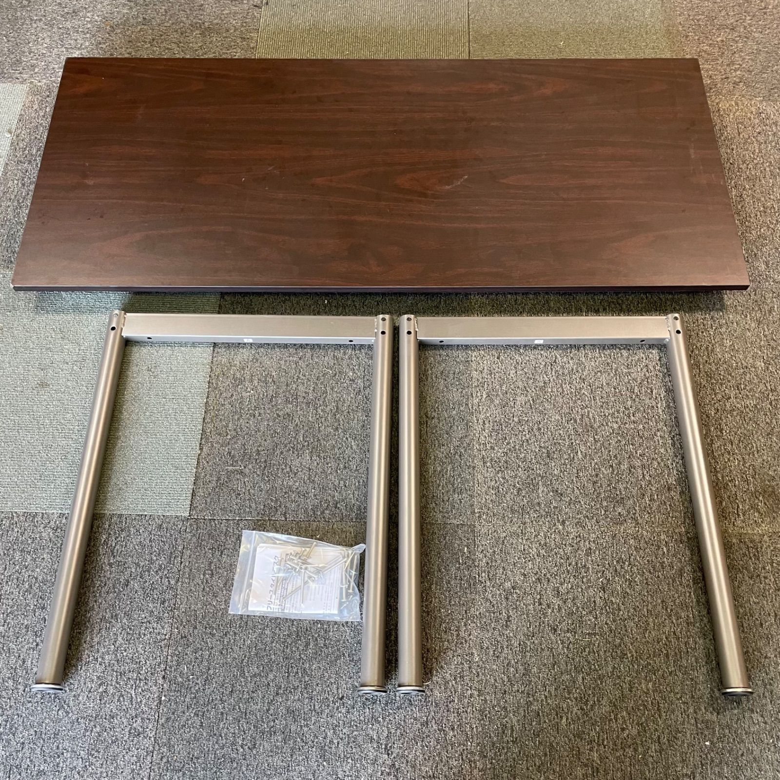 ♭ 山善(YAMAZEN) パソコンデスク 140cm 奥行60cm ダークブラウン MFD